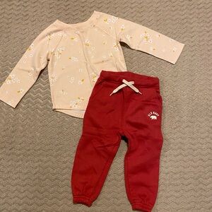 Hand Picked Long Sleeve Shirt and Jogger Set